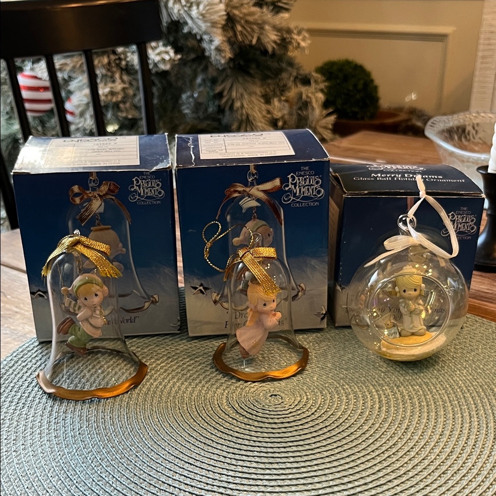 3 Precious Moments Ornaments